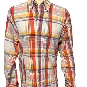 Pendleton Plaid Button Cotton Shirt S